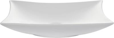 Saqu Design Collection vierkante waskom 56x37x11cm keramiek wit