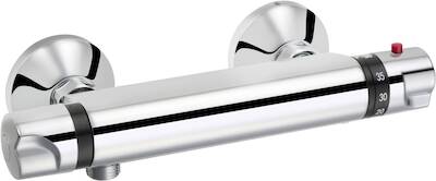 Saqu Ecoline douche thermostaatkraan 15cm chroom