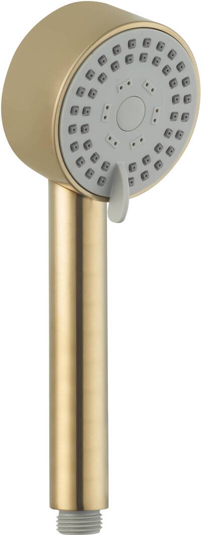 Saqu Elements handdouche 8,1×6,4×23,3cm geborsteld messing