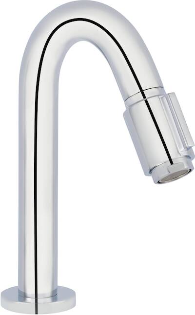 Saqu Essential 2.0 luxe fonteinkraan met C-uitloop chroom