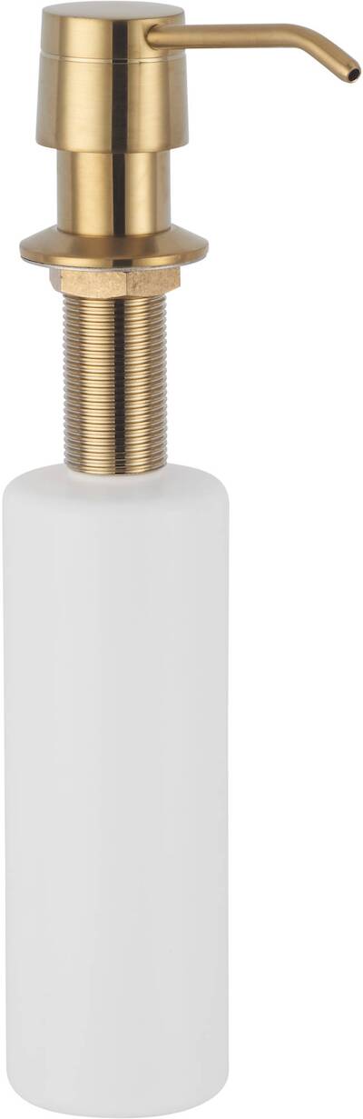 Saqu Few Inbouw Zeepdispenser Ø 5,2×30 cm Geborsteld Messing
