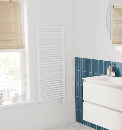 Saqu Fonti elektrische radiator 400W 50×118,5cm wit