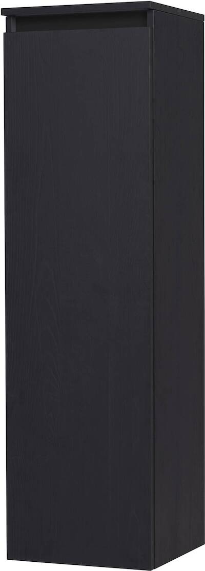 Saqu Gaia halfhoge kast links 35x34x120cm eiken zwart