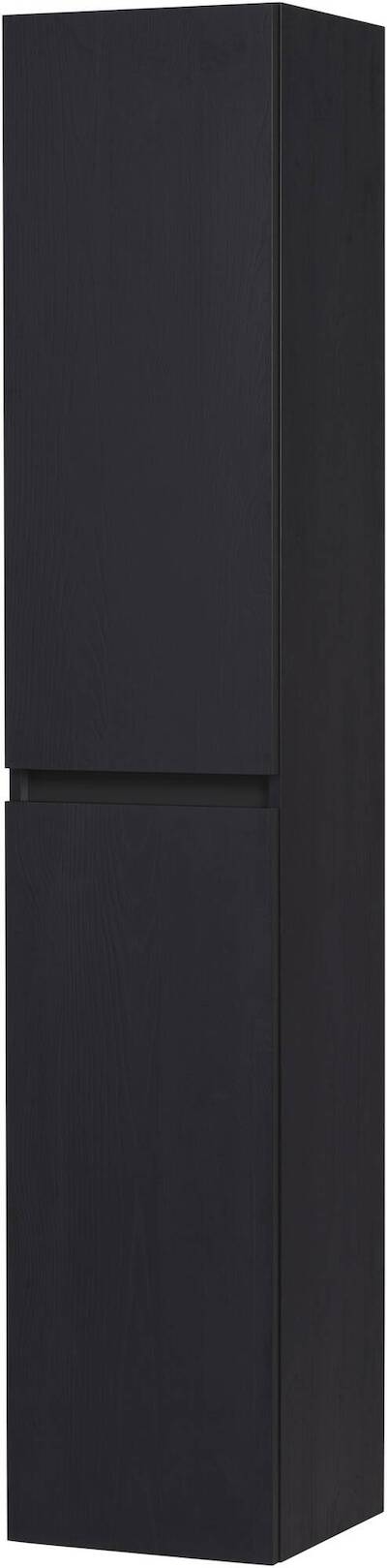Saqu Gaia hoge kast links 35x34x180cm eiken zwart
