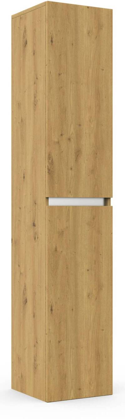 Saqu Gaia hoge kast rechts 35x34x180cm naturel eiken