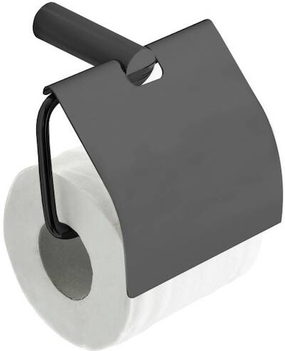 Saqu Lodge toiletrolhouder 11,9×7,4×12,5cm gunmetal