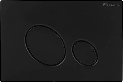 Saqu Loop bedieningspaneel mat zwart voor Geberit UP100