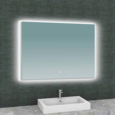 Saqu Lusso Spiegel met LED verlichting en verwarming 100×80 cm
