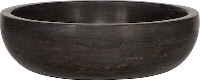 Saqu Nature Collection ronde waskom Ø 40×12 cm natuursteen zwart