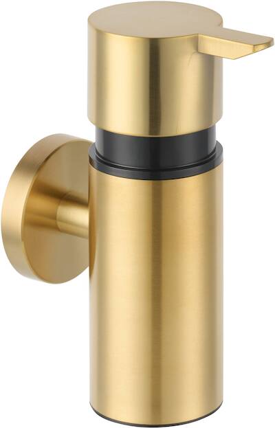 Saqu Nemo zeepdispenser 5,5×9,8x14cm geborsteld messing