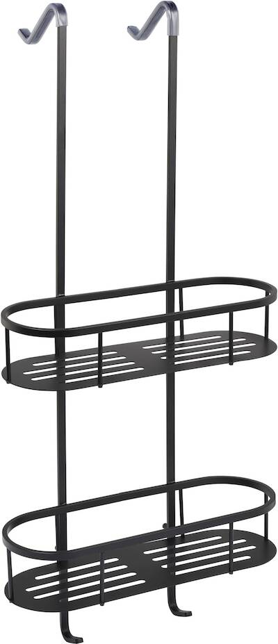 Saqu Oval hangend doucherek 35,3×12,2x82cm mat zwart