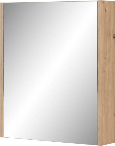 Saqu Salto spiegelkast 60x14x70cm naturel eiken