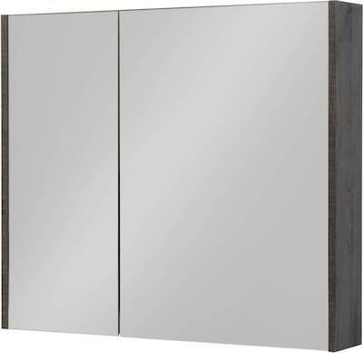 Saqu Salto spiegelkast 80x14x70cm kasteel bruin