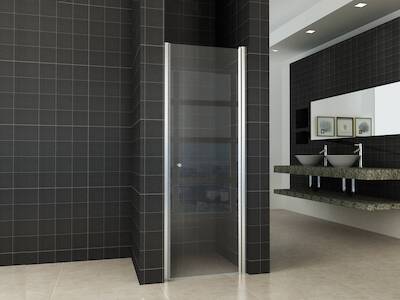 Saqu Swing Nisdeur met profiel 60×202 cm Aluminium Nanoglas
