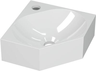 Saqu Tarvos Fontein 27x27x10 cm Glans Wit