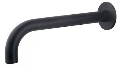 Saqu Universal inbouw uitloop 25cm mat zwart