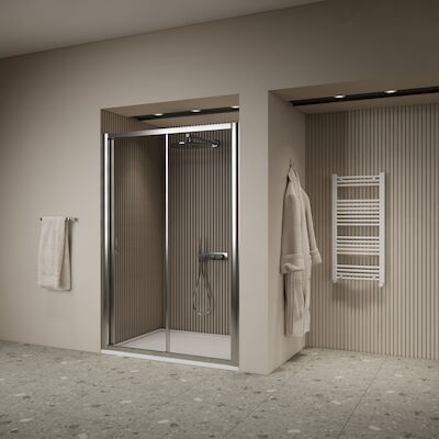 Schuifdeur BWS Arema 150×190 cm Profiel Chroom