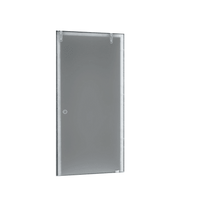 Schuifdeur BWS Danielle 102×205 cm Melkglas Chroom Profiel
