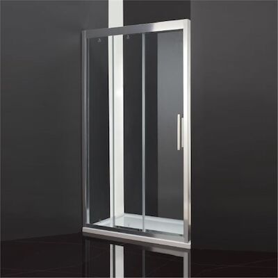 Schuifdeur Driedelig BWS Linea 90×200 cm Chroom