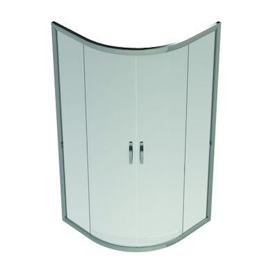 Schuifdeuren Kwartronde Hoekinstap Go By Van Marcke 90×90 6MM Glas
