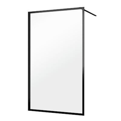 Sealskin Contour Inloopdouche A3 120×200 cm 6mm Helderglas Mat Zwart