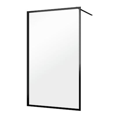 Sealskin Contour Inloopdouche A3 90×200 cm 6mm Helderglas Mat Zwart