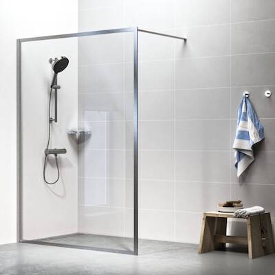 Sealskin Contour inloopdouche incl. antikalk 100x200cm geborsteld RVS