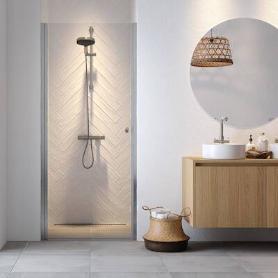 Sealskin Get Wet Hooked draaideur voor nis 100x200cm Zilver hoogglans