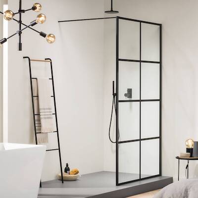 Sealskin SOHO inloopdouche A3 incl. antikalk 120x210cm zwart