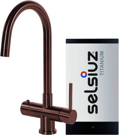 Selsiuz 3-in-1 kokend water kraan rond met single boiler koper