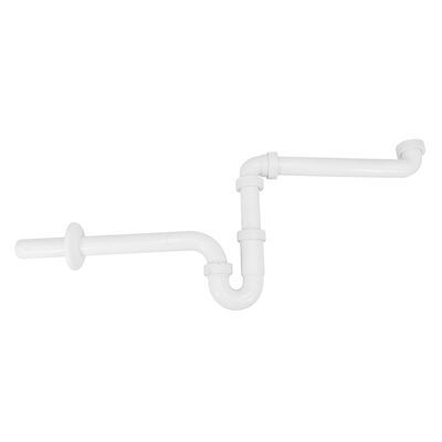 Sifon Ruimtebesparend voor Wastafel Riko 5/4″x32 mm Wit