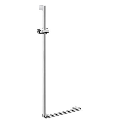 Smedbo Douche Glijstang En Greep Living L-vorm Links 53×110 cm Gepolijst Chroom