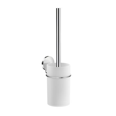 Smedbo Toiletborstelset 11×8.2×35 cm RVS Chroom En Wit