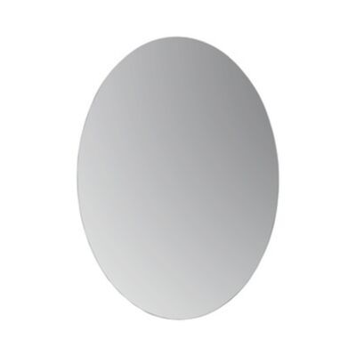 Spiegel Fitline Plieger Ovaal 3mm 38x27cm Zilver