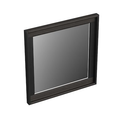 Spiegel Forzalaqua Reno Vierkant 40x2x40 Cm Eiken Black Oiled