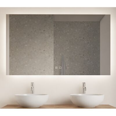 Spiegel Gliss Design Backlight LED Verlichting 140cm En Spiegelverwarming
