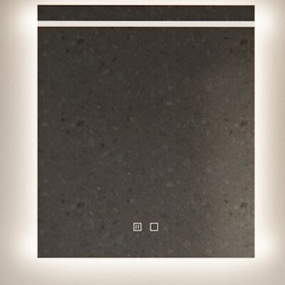 Spiegel Gliss Design Decora Horizontaal Standaard LED Verlichting 80cm En Spiegelverwarming