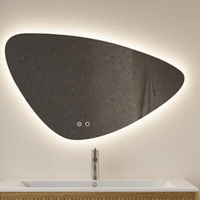 Spiegel Gliss Design Strano Organic Framework Rond Verlichting Met Spiegelverwarming 80cm
