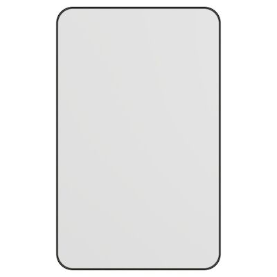 Spiegel Haceka Deco Rechthoek Afgeronde Hoeken 80x50cm Mat Zwart