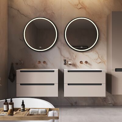 Spiegel Hipp Design Phantom 003 Met Verlichting Incl. Spiegelverwarming (Alle Maten)