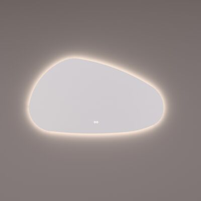 Spiegel Hipp Design SPV 13600 Organisch Links Met Verlichting Incl. Spiegelverwarming (Alle Maten)