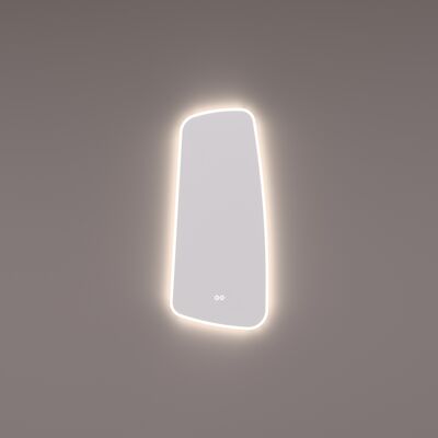 Spiegel Hipp Design SPV 13950 Organisch 40×90 cm Met Verlichting Incl. Spiegelverwarming