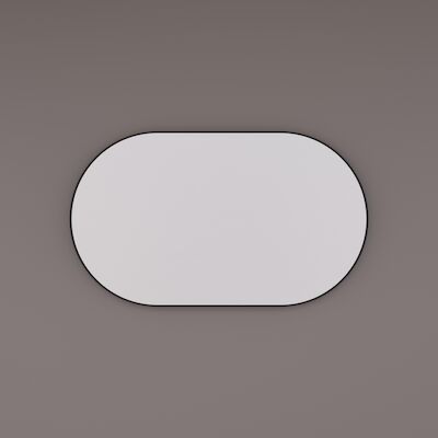 Spiegel Hipp Design SPV 8600 Ovaal Met Frame Mat Zwart (Alle Maten)