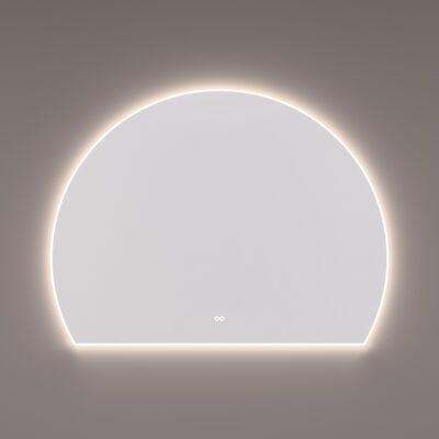 Spiegel Hipp Design SPV SL Halfrond Met Verlichting Incl. Spiegelverwarming (Alle Maten)