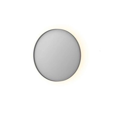 Spiegel Ink SP17 Rond Colour Changing LED Rondom 60 x 4 x 60 cm Dimbaar In Aluminium Kader Geborsteld RVS
