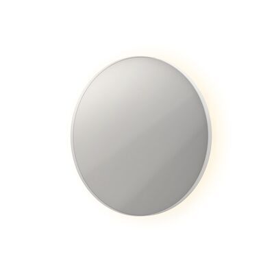 Spiegel Ink SP17 Rond Colour Changing LED Rondom 60 x 4 x 60 cm Dimbaar In Aluminium Kader Mat Wit