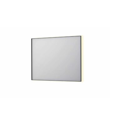 Spiegel INK SP32 100x4x80 cm Incl. Indirect LED-Verlichting Rondom en Spiegelverwarming Geborsteld Metal Black