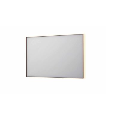 Spiegel INK SP32 120x4x80 cm Incl. Indirect LED-Verlichting Rondom en Spiegelverwarming Geborsteld Koper