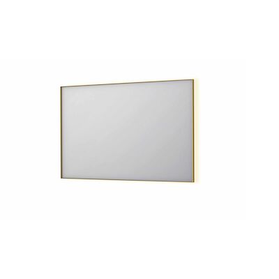 Spiegel INK SP32 120x4x80 cm Incl. Indirect LED-Verlichting Rondom en Spiegelverwarming Geborsteld Mat Goud
