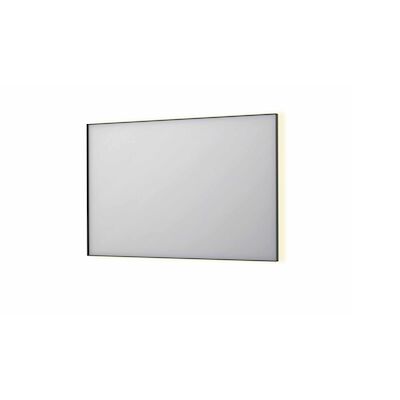 Spiegel INK SP32 120x4x80 cm Incl. Indirect LED-Verlichting Rondom en Spiegelverwarming Geborsteld Metal Black
